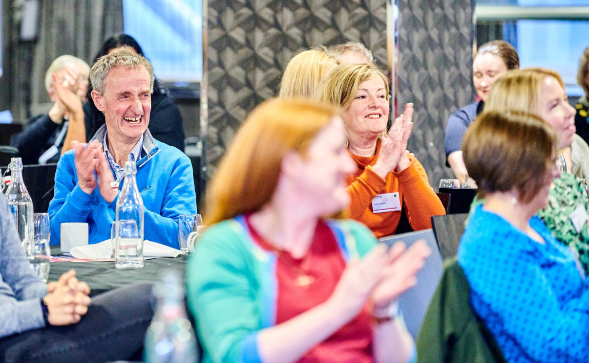 Audience laughing during NCL in Action 2024 launch day